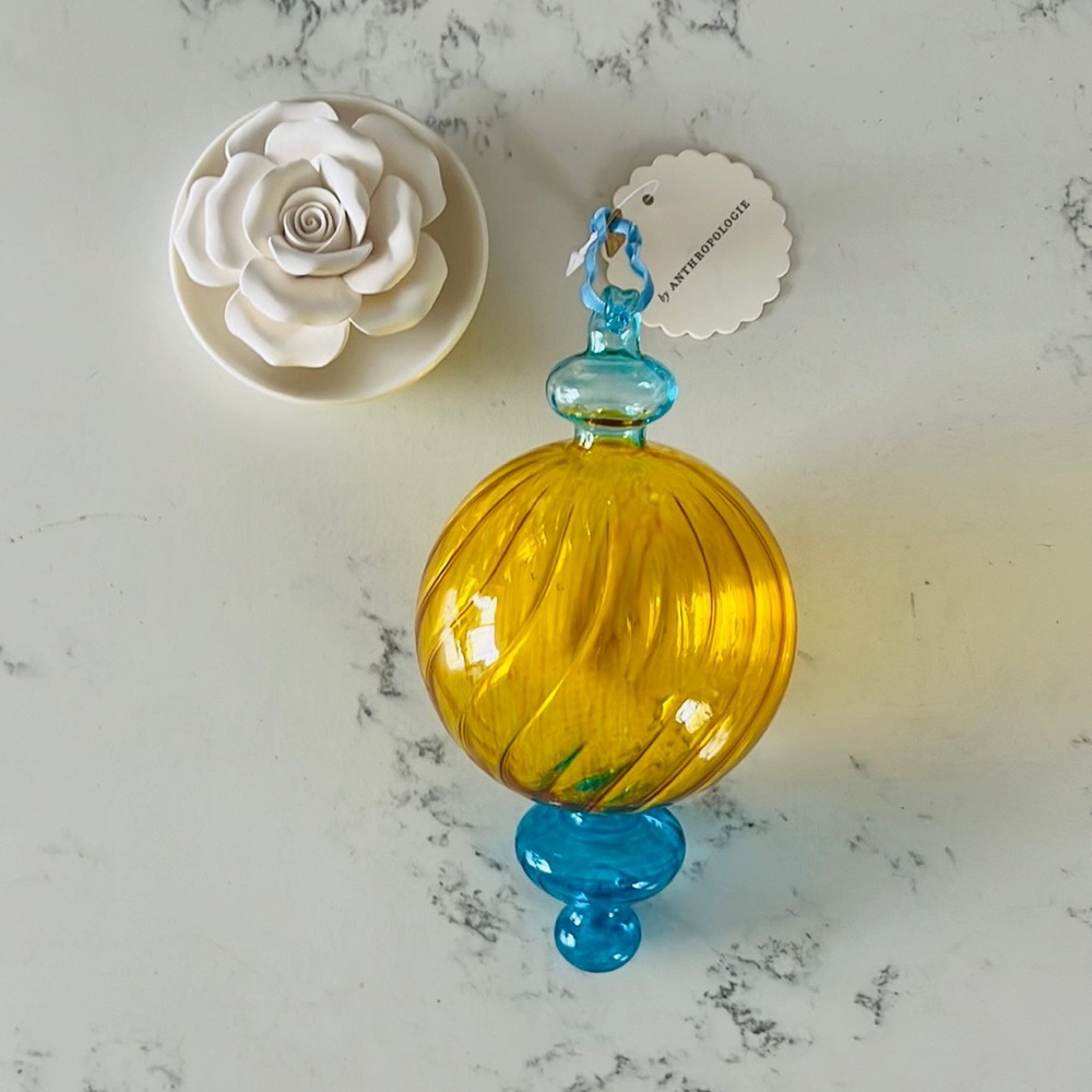 Anthropologie Gideon Glass Ornament